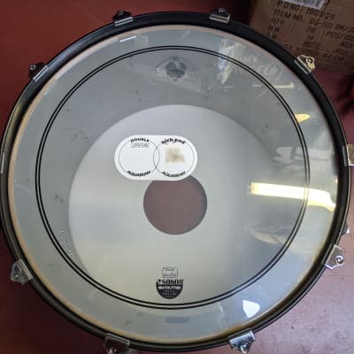 Hard To Find Classic 1970s Gretsch 14 x 24" Black Wrap Bass Drum - Looks Really Good - Sounds Great! image 7
