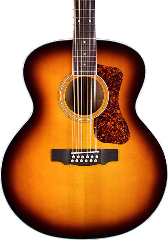Guild F-2512E Deluxe 12-String Jumbo Acoustic-Electric Guitar, Antique Sunburst image 1