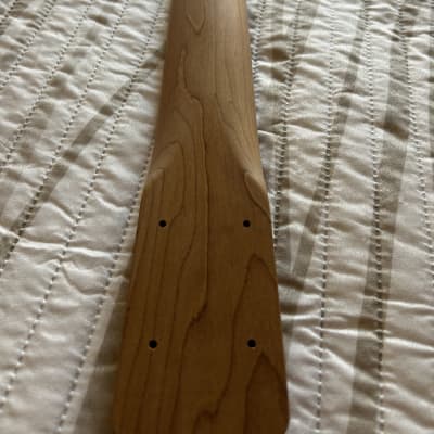 Roasted Maple P Bass Style Neck, SS Frets, TUSQ Nut, Steel Rods image 3