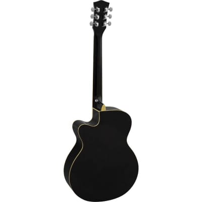 Tiger ACG3 Acoustic Guitar Pack for Beginners, Full Size, Black image 5
