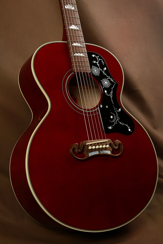 1997 Gibson J-200 Jr Ren Ferguson Red Acoustic Guitar SJ-200