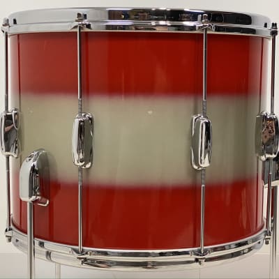 Slingerland 22/13/15/5x14" 60's Swingster/Stage Band Drum Set - Red/Silver Duco image 17