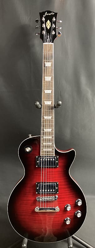 Firefly FFLP Classic LP-Style Electric Guitar Flamed Wine Red | Reverb