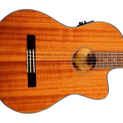 Kala GTR-MTN-E Solid Mahogany Thinline Nylon Guitar for sale