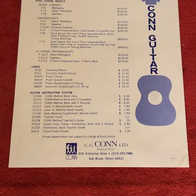 Vintage 1976 Conn Catalog And Price Sheet #1 image 7