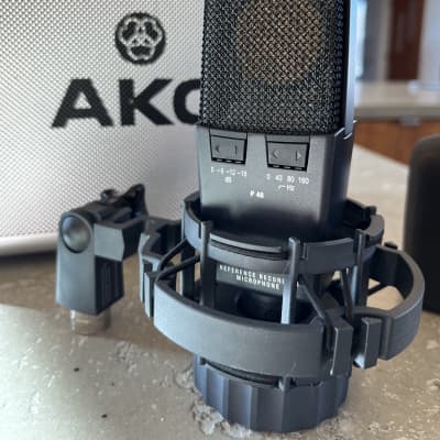 AKG C414 XLS Large Diaphragm Multipattern Condenser Microphone 2010s - Black image 2