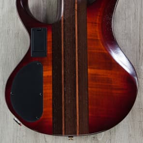 Ibanez BTB1905E Premium 5‑String Electric Bass Rosewood Board Brown Topaz Burst image 4