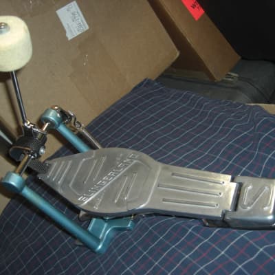 Slingerland Bass drum pedal Tempo King Late 60s Chrome/Blue Incredible Condition! image 11