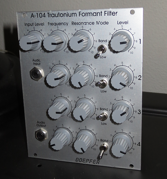 Doepfer  A-104 Trautonium Formant Filter Eurorack Module quad series LP/BP VCF filter bank image 1