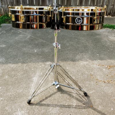 Latin Percussion Fausto Cuevas Signature Timbales Black W/Gold