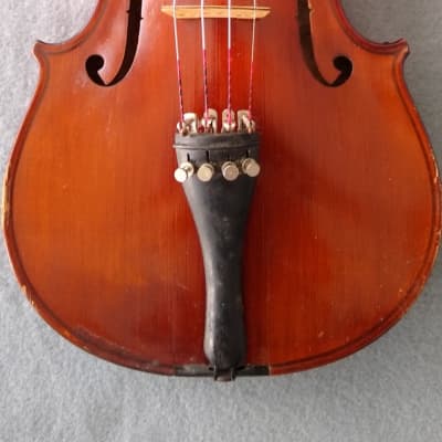 Vintage, Unbranded German made 4/4 Stradivarius 1716 Violin 1900s image 5