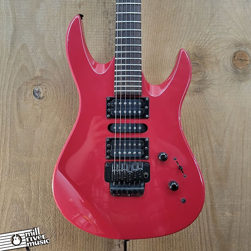Yamaha RGZ 621 HSH Electric Guitar 3D Red Vintage 1989-1991 w/ Roadrunner Gig Bag