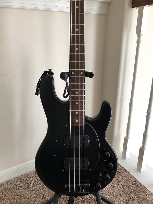 Ernie Ball Music Man StingRay 4 HH 2009 Stealth Black | Reverb
