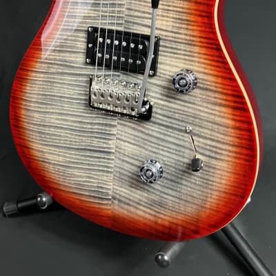Paul Reed Smith PRS SE Custom 24 Electric Guitar Charcoal Cherry Burst w/ Gig Bag image 4