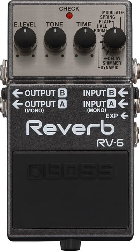 BOSS RV-6 Digital Reverb Guitar Effect Pedal image 1