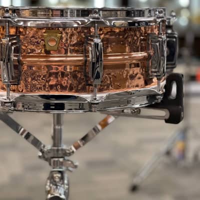 LUDWIG 14X5 HAMMERED COPPERPHONIC SNARE DRUM image 2