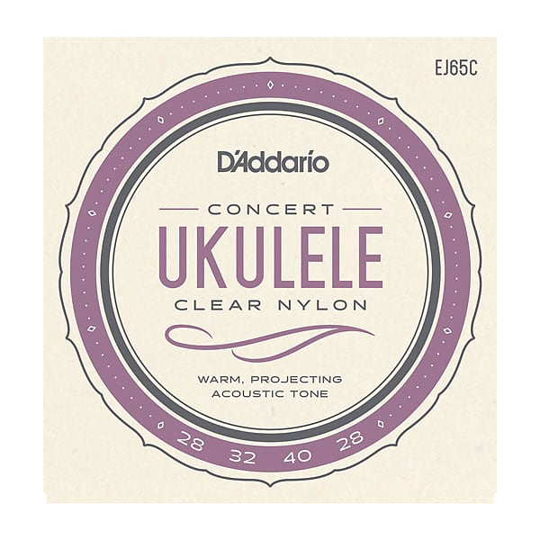 D'Addario EJ65C Pro-Arté Custom Extruded Nylon Ukulele Strings, Concert