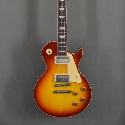 1958 Les Paul Standard Reissue - Washed Cherry Sunburst | Reverb