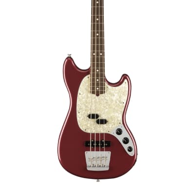 Fender American Performer Mustang Bass - Aubergine w/ Rosewood FB image 3