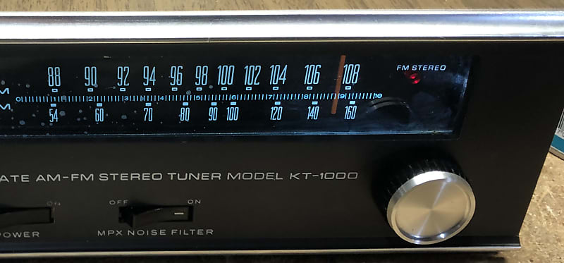 Vintage 1960's Kenwood KT-1000 AM-FM Stereo Tuner | Reverb