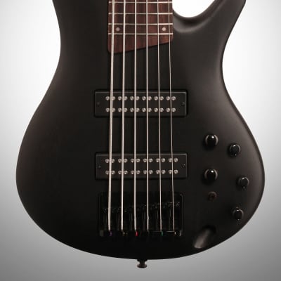 Ibanez SR306E Electric Bass, 6-String, Weathered Black image 3