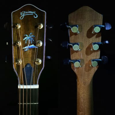 Grimes Custom Keola Beamer Double Hole Koa/Adirondack Steel String Acoustic Gtr w/Calton Case—MINT image 8