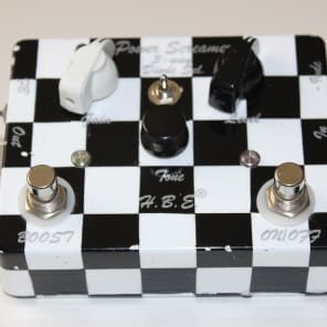 RARE HBE Power Screamer Fat Boost CHECKERBOARD Overdrive