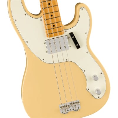 Fender Vintera II 70s Telecaster Bass, Maple Fingerboard, Vintage White image 4