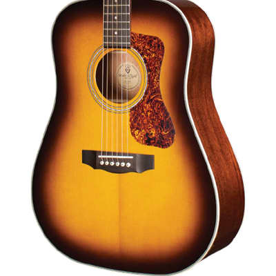 Guild D-140 Spruce/Mahogany Acoustic Guitar - Antique Burst Gloss for sale