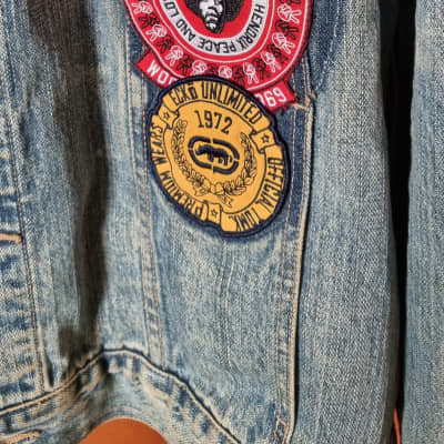 Rare Jimi Hendrix Denim Ecko Unlimited Jean Jacket authentic