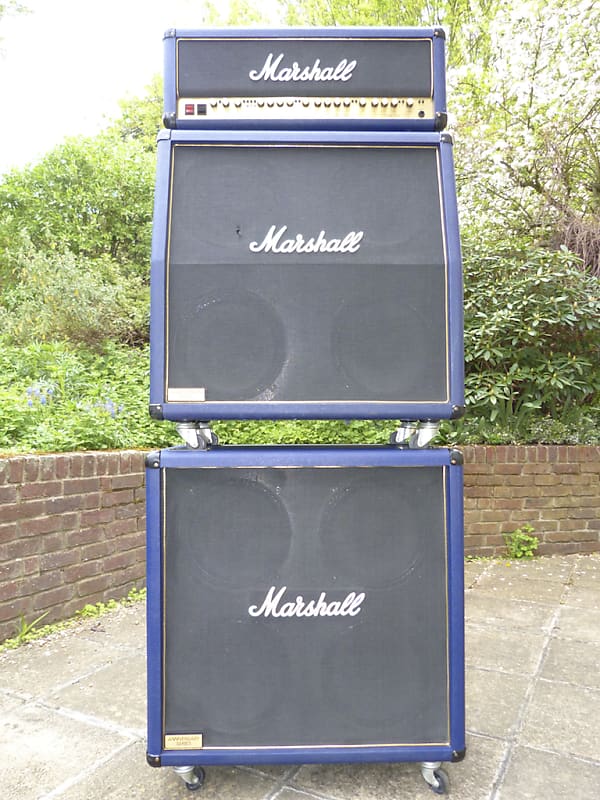 Marshall 30th Anniversary stack - 1992 Blue 6100 head & 6960A & 6960B  cabinets