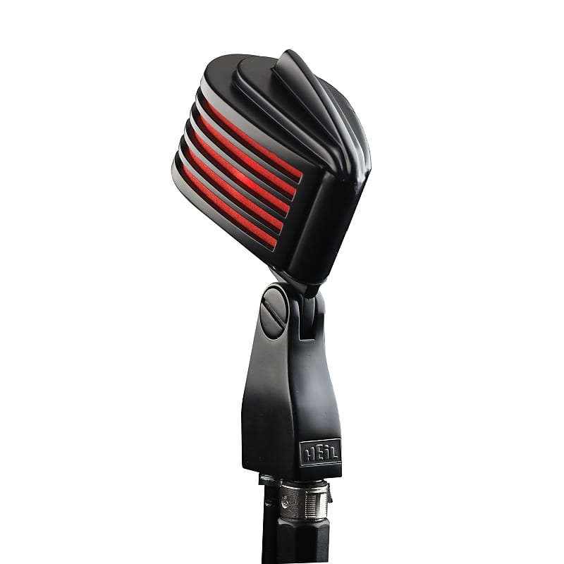 Heil Sound The Fin Microphone with Black Body Red Reverb Australia