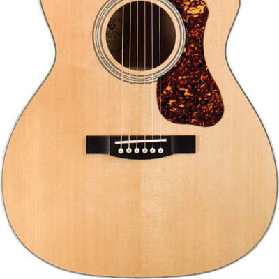 Guild OM-140CE Acoustic-Electric Guitar, Natural w/ Gig Bag image 1