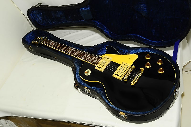 Aria Pro II LS-500D 1981 Black Leopard DiMarzio PU Electric Guitar Ref. No.  4987 | Reverb