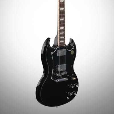 Gibson SG Standard Electric Guitar (with Soft Case), Ebony image 4