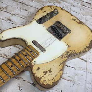 Fraser Guitars - Aged White 50s Telecaster Guitar Vintage Relic custom shop image 9