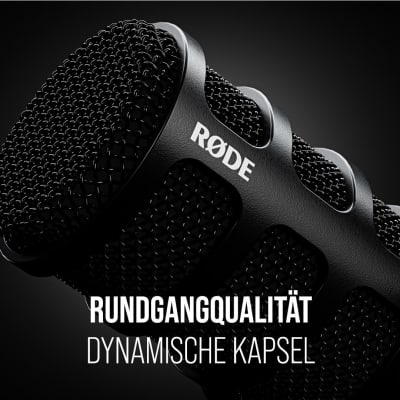 RØDE PodMic USB Versatile Dynamic Broadcast Microphone with XLR and USB Connectivity for Podcasting, Streaming, Gaming, Music Creation and Content Creation imagen 3