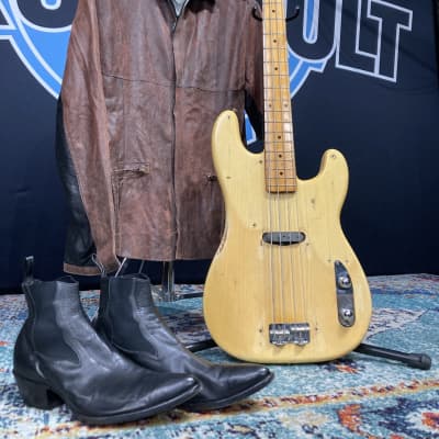 Tom Hamilton's Aerosmith, Fender 1953-54 Precision Bass (TH2 #3) PLUS Stage Worn Leather Jacket and Boots!! AUTHENTICATED! image 1