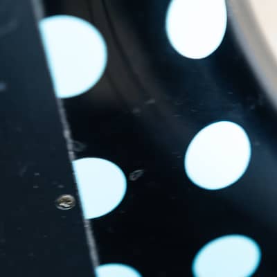 Kramer NightSwan Electric Guitar - Black with Blue Polka Dots (9023-SR) image 10