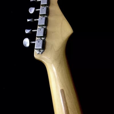 LEFTY! 1988 Vintage Fender Japan Fuji-Gen Clapton 57 Strat Guitar Blackie Relic MIJ Featherweight 6.6 Lb! image 10