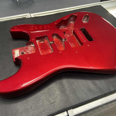 Squier  Affinity Stratocaster Body  2004 Red ** Needs Repair ** image 3