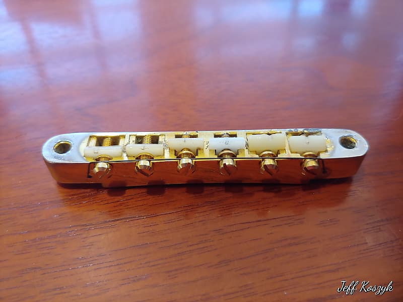 Gibson ABR-1 Tune-o-Matic Bridge 1970 1971 1972 1973 1974 Gold