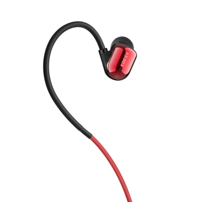 Edifier W295BT Plus IPX5 Water Resistant Bluetooth Earphones Volume and Playback Controls - Red image 2