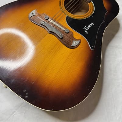 Framus Texan 5/296 12 String Acoustic Guitar 1960s - Sunburst image 3