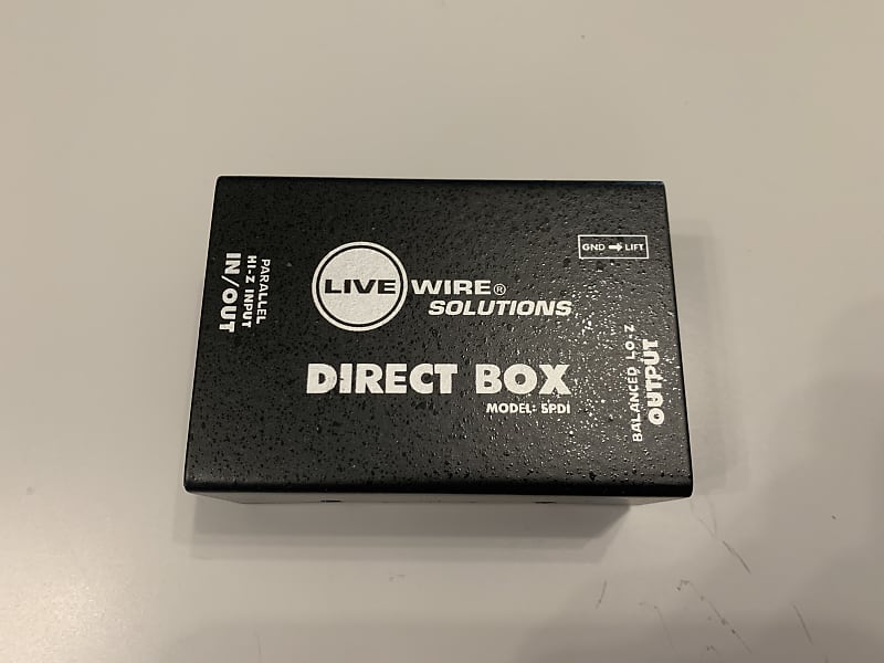 Live Wire SPDI Passive Direct Box Black Reverb