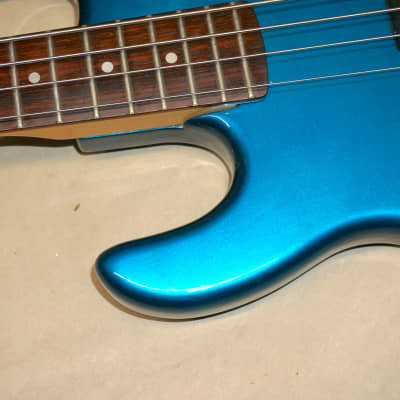 Kramer Focus 7000 Lefty Left-Handed 4-string Bass Guitar 1980s Blue - AS IS! image 6