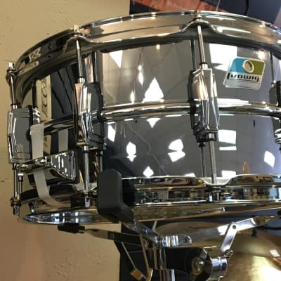 Ludwig LB402B 6.5x14 Chrome Over Brass Snare Drum B-Stock #3330 image 4
