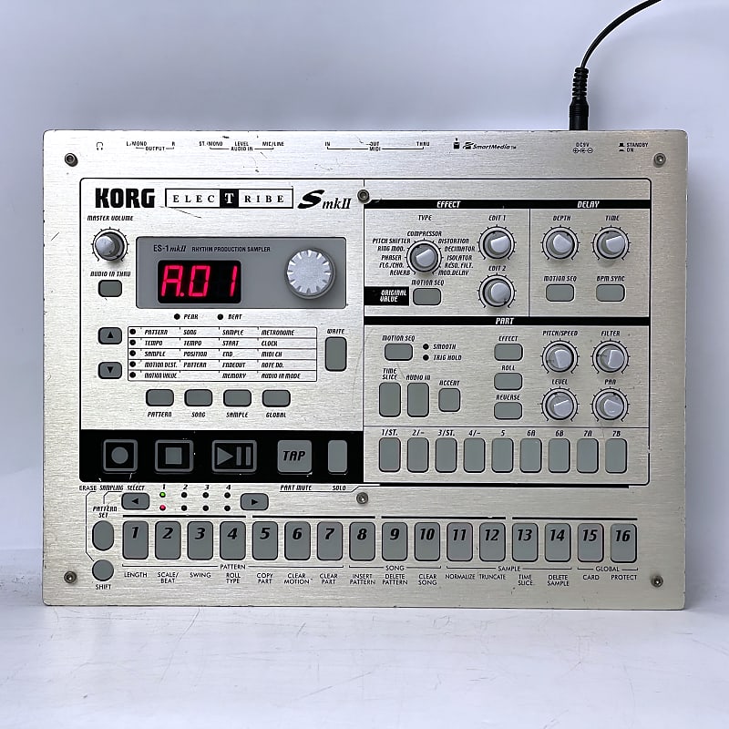 Korg Electribe-S mkII w/ Power supply ES-1 mkII Rhythm Production Sampler  2000s - Champagne