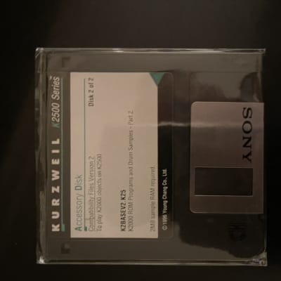 Kurzweil Kurzweil K2500 Update Revision Of operating Software And Sound Collection Floppy Discs 2000 image 1