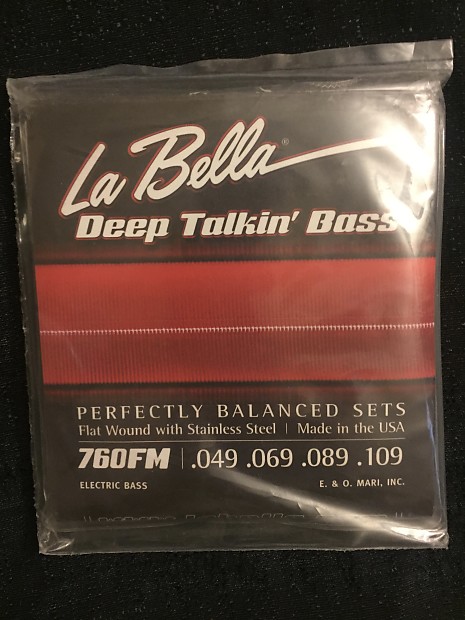 La Bella  La Bella 760FM Deep Talkin' Flat Wound Bass Strings - Medium image 1